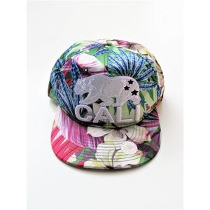 Headlines Floral Cali California Bear Baseball Cap